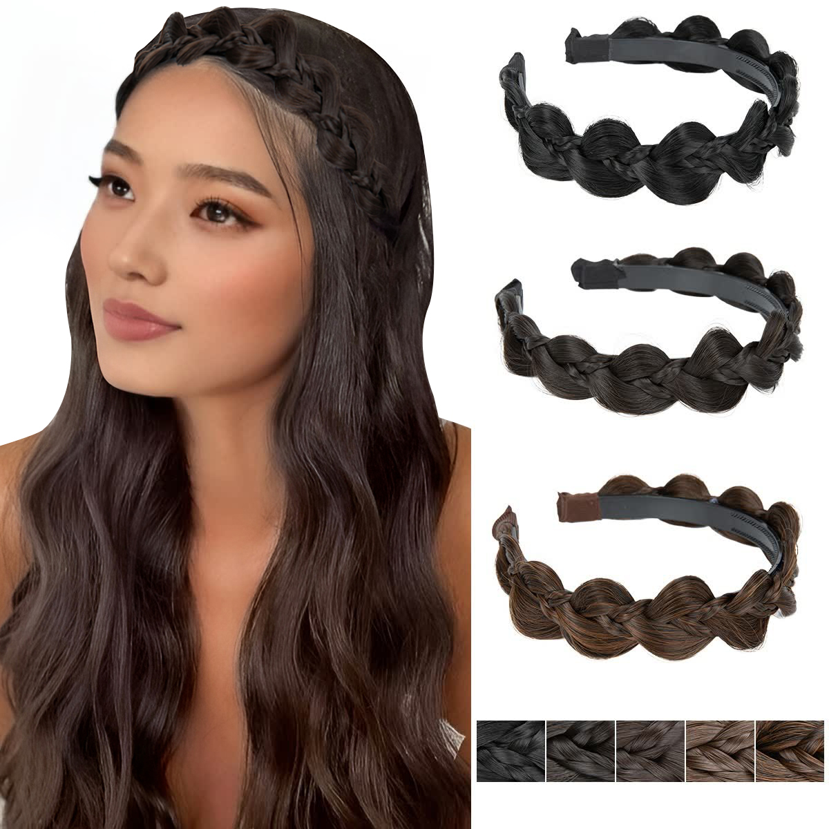 Women Bags Pack - Premium Handmade Synthetic Butterfly Braided Headband