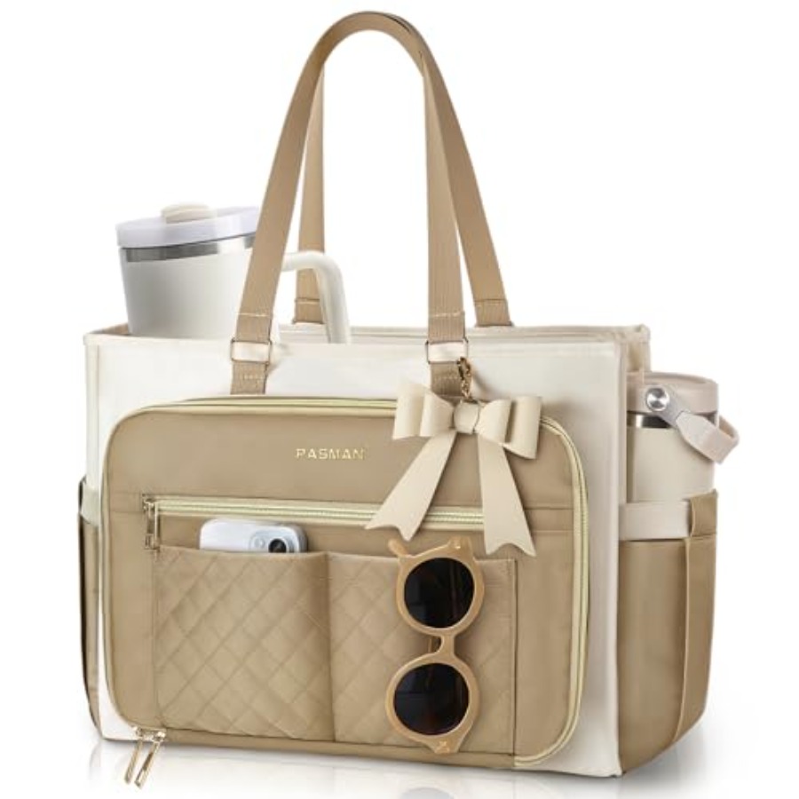 Women'S Work Bags Tote - Teacher Tote Bag for Women, Multi-Pocket