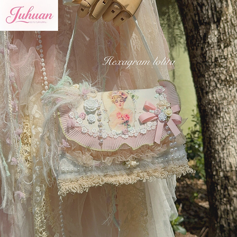 Women'S Japanese Bags - Japanese Vintage sweet lolita bow lace