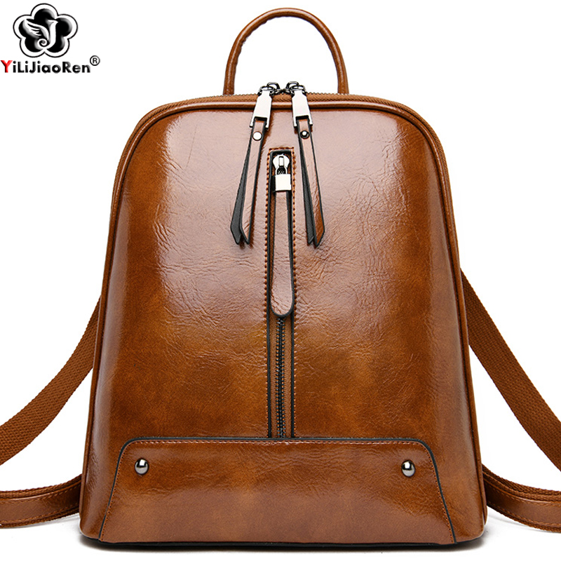 Women Bags Medium Size - Women Leather Backpack Fashion Backpack Purse