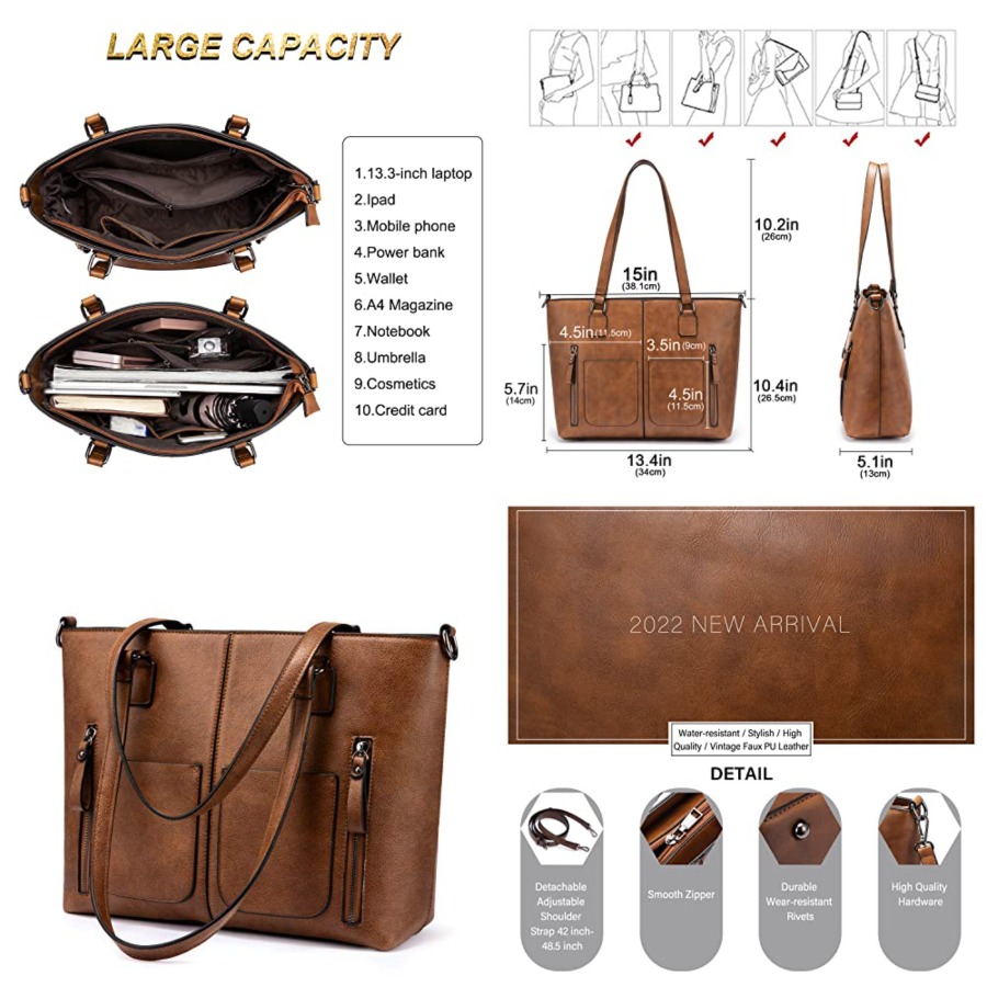 Women'S Work Bags Tote - LOVEVOOK Purses Tote Bag for Women,