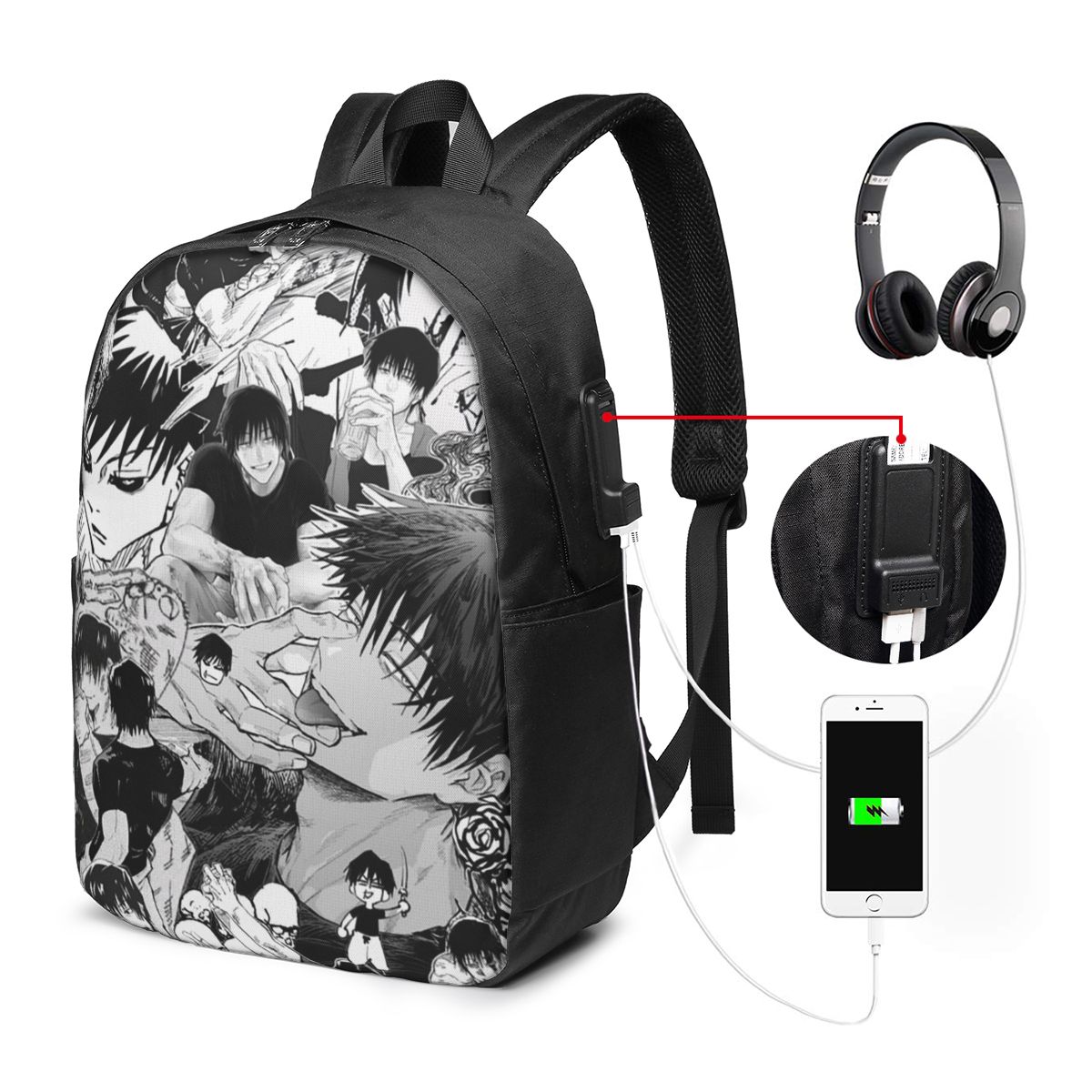 Women Bags For Travel - Tokyo Revengers Toji Fushiguro Backpack Travel