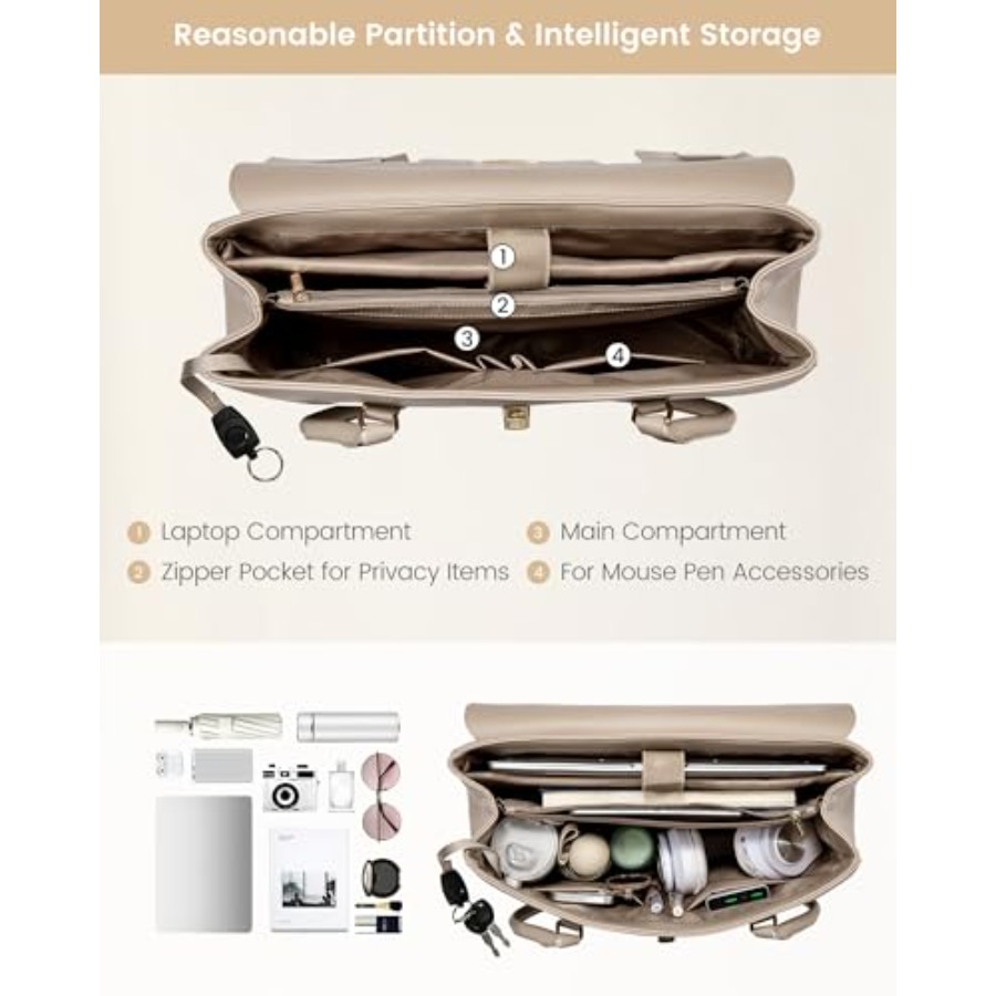 LOVEVOOK Laptop Bag for Women  - Women'S Work Bags Tote のレビューと価格