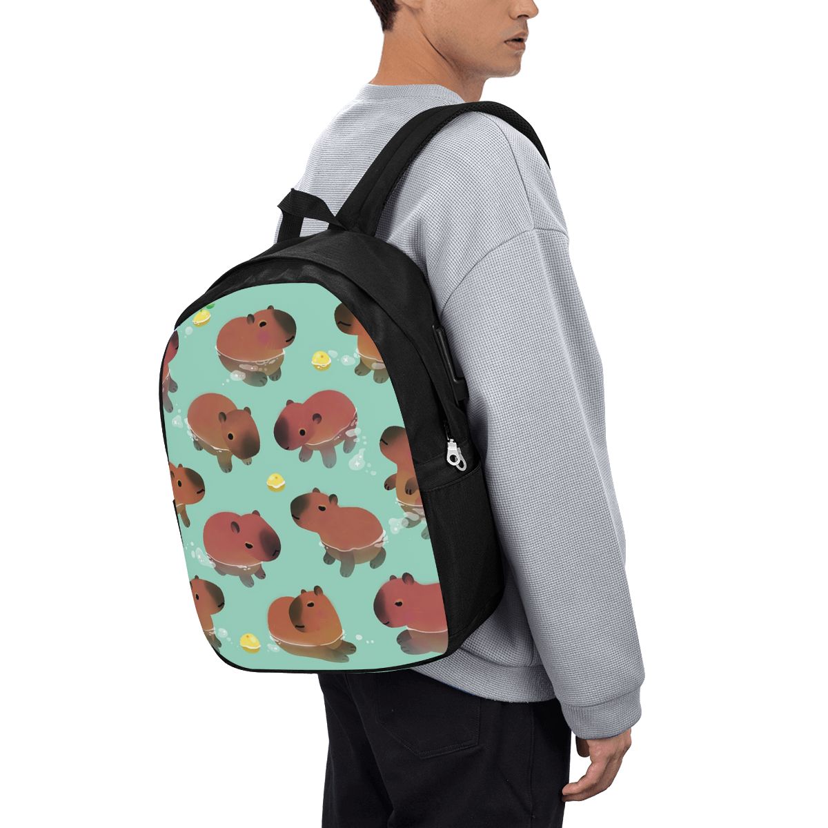 Capybara Animal Pattern Backpa - Women Bags For Laptop のレビューと価格