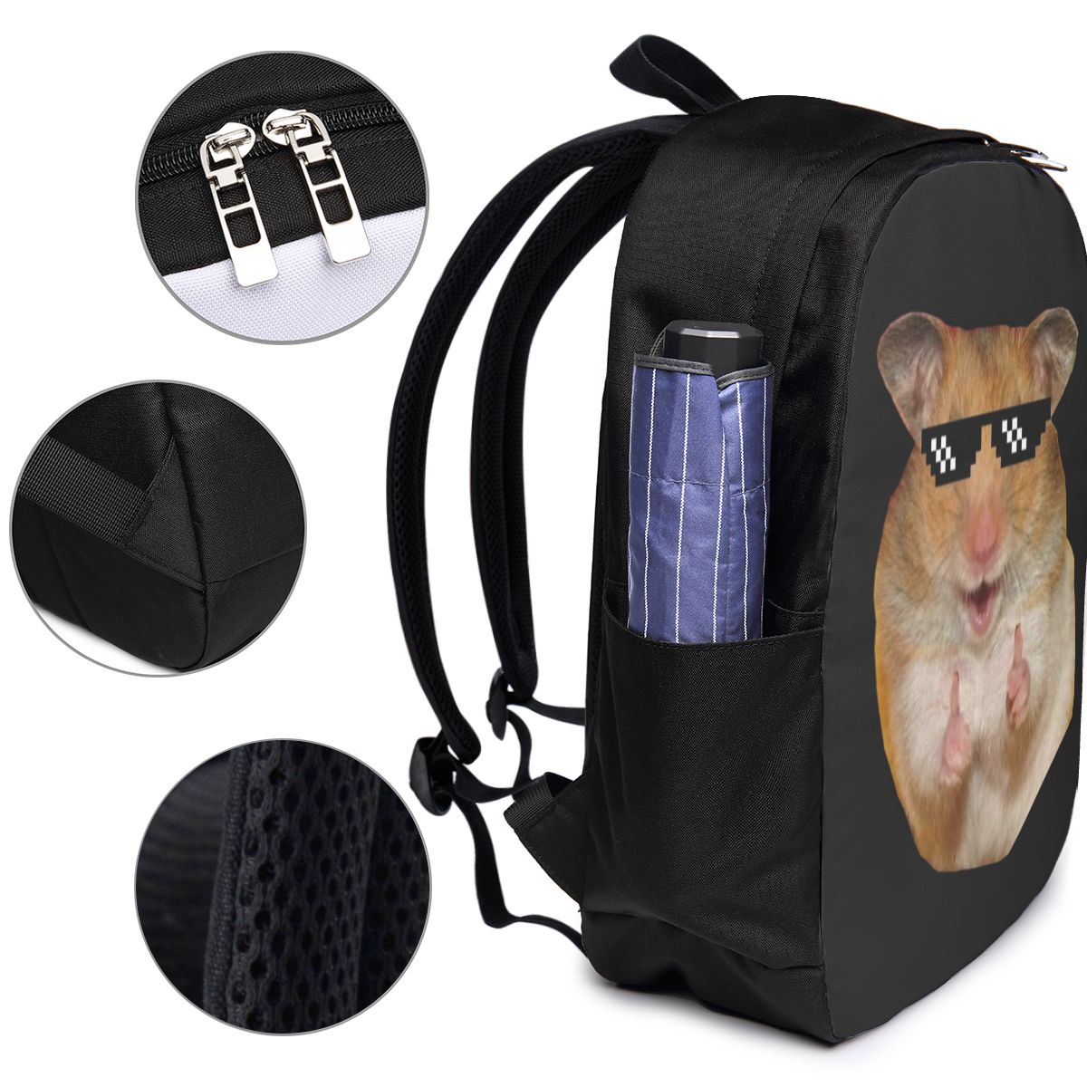 Funny Hamster Backpack Travel  - Women Bags For Travel のレビューと価格