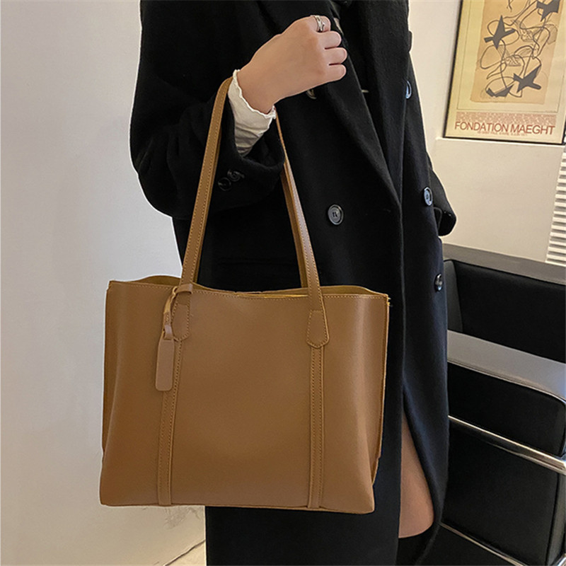 Classic Black Faux Leather Tot - Women'S Work Bags Tote のレビューと価格