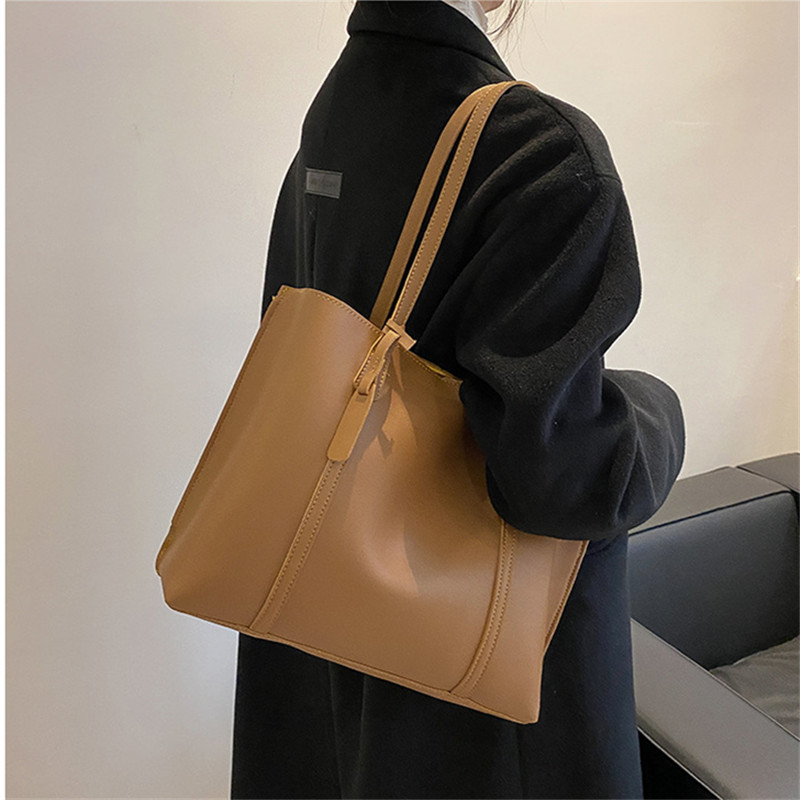 Classic Black Faux Leather Tot - Women'S Work Bags Tote のレビューと価格