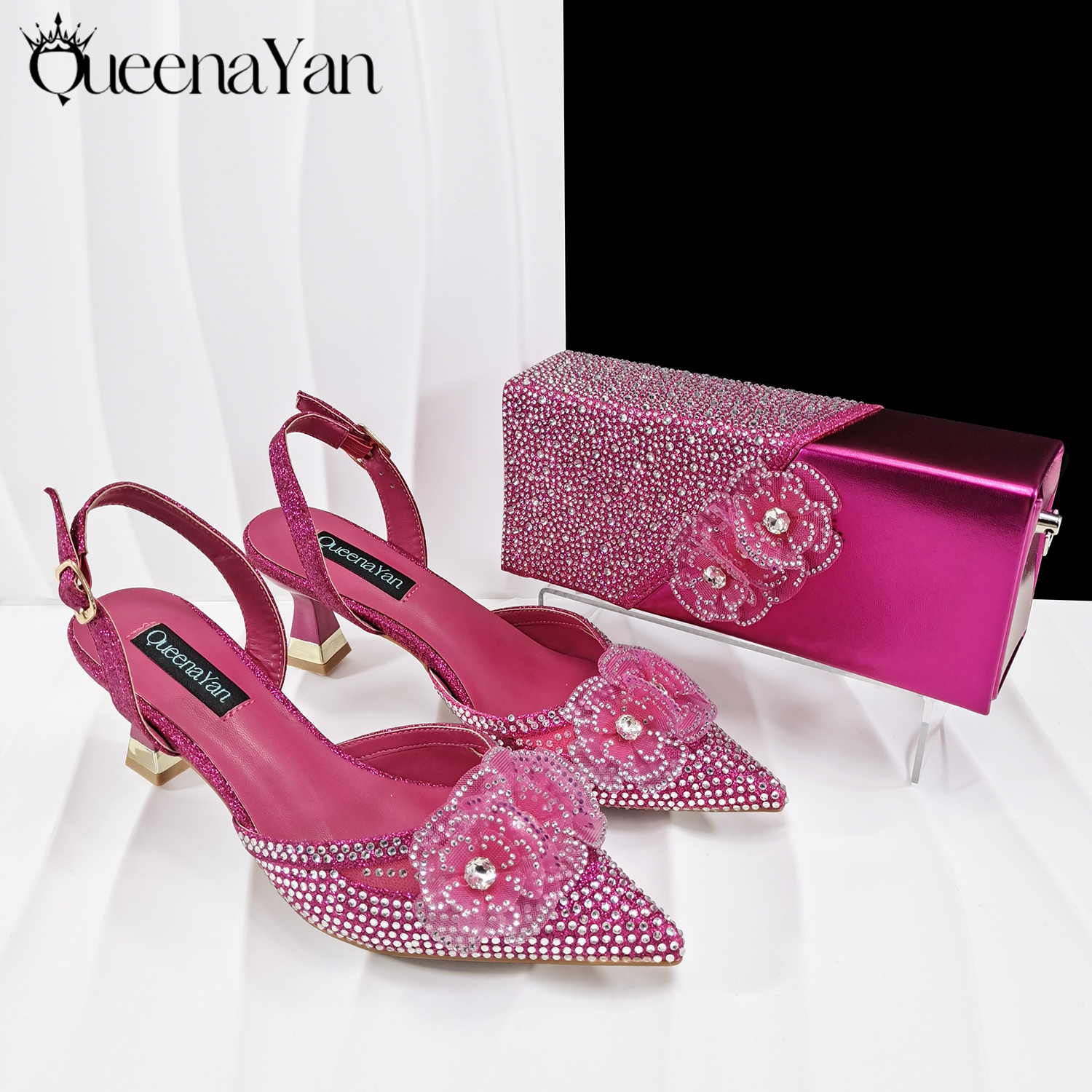 QueenaYan Fuchsia Color Shoes  - Women Bags Medium Size のレビューと価格