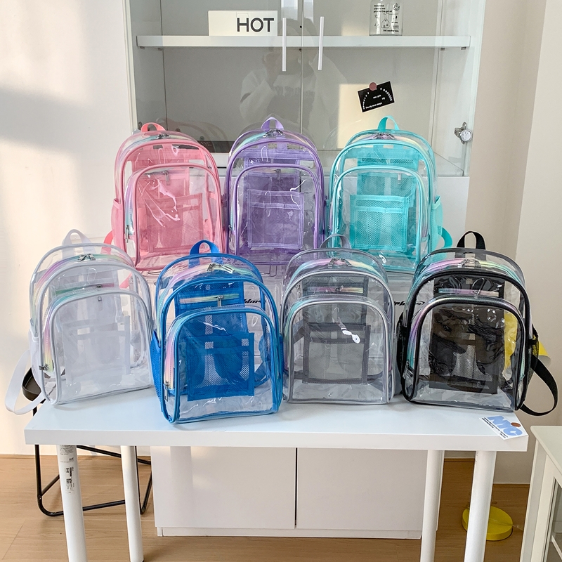 PVC Transparent Zipper Large C - Women Bags Medium Size のレビューと価格