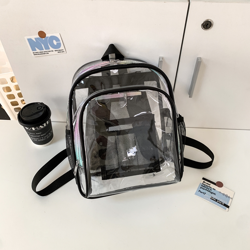 PVC Transparent Zipper Large C - Women Bags Medium Size のレビューと価格