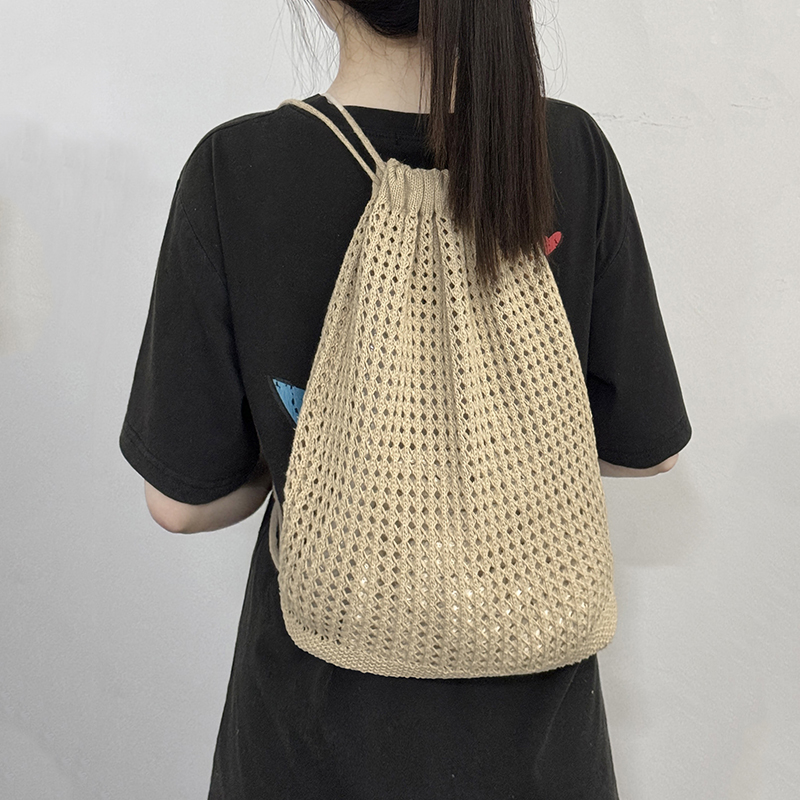 Fashion Women Hollow Woven Sho - Crochet Market Bag のレビューと価格