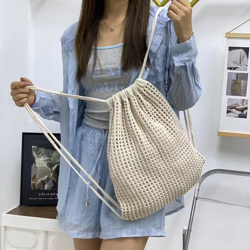 Fashion Women Hollow Woven Sho - Crochet Market Bag のレビューと価格