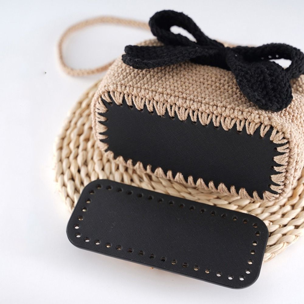 Portable PU Leather Crochet Ba - Crochet Market Bag のレビューと価格
