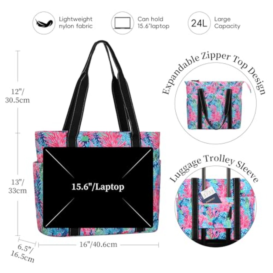 Tote Bag for Women with Laptop - Women Bags For Travel のレビューと価格