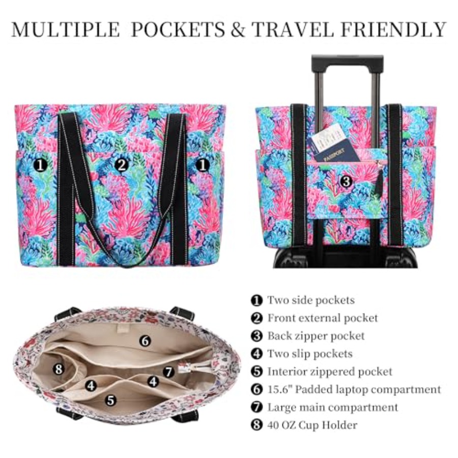 Tote Bag for Women with Laptop - Women Bags For Travel のレビューと価格