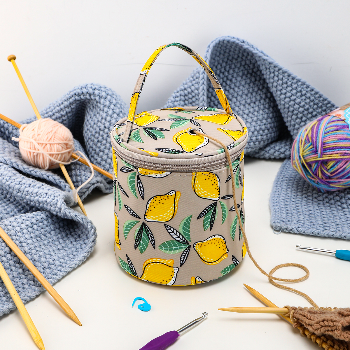 Empty Small Yarn Storage Bag L - Crochet Market Bag のレビューと価格