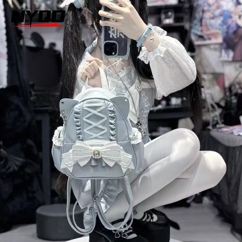 Sweet Japanese Lace Bow Cat Ea - Women'S Japanese Bags のレビューと価格
