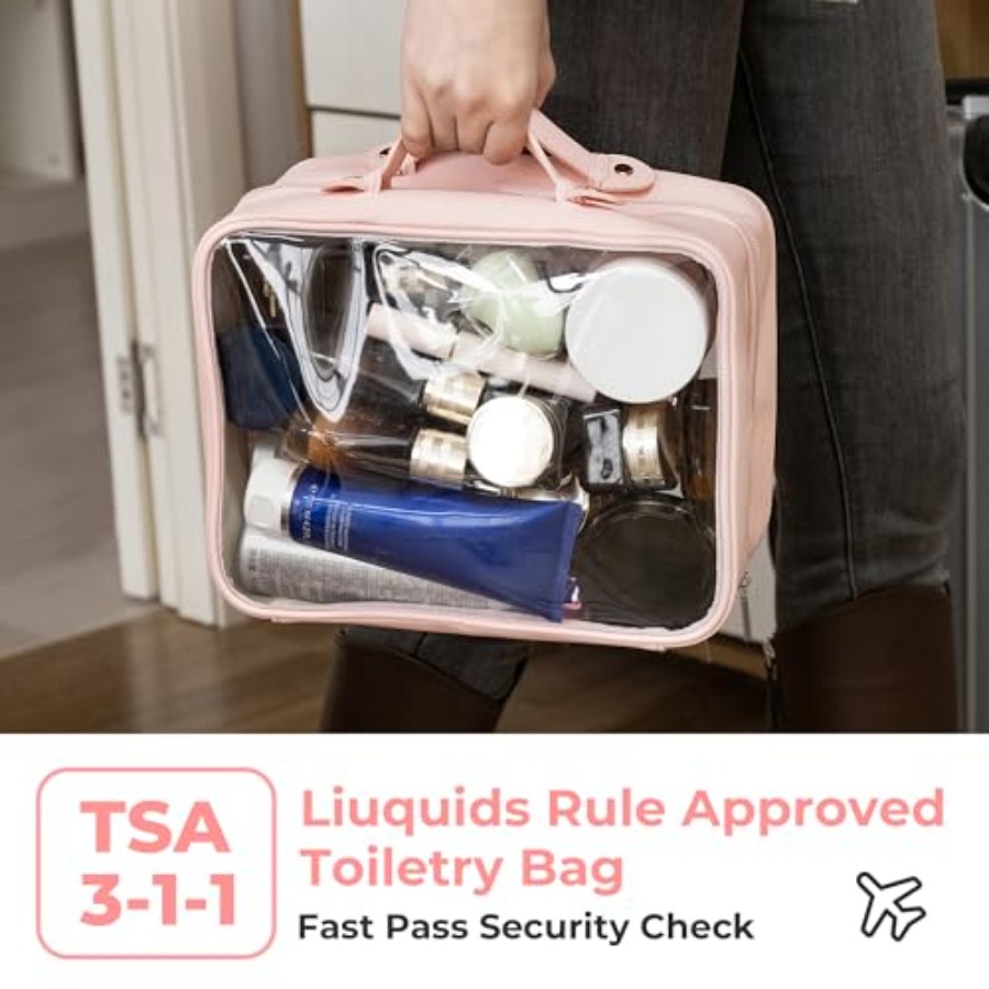 TSA Approved Toiletry Bag, Cle - Women Bags For Travel のレビューと価格