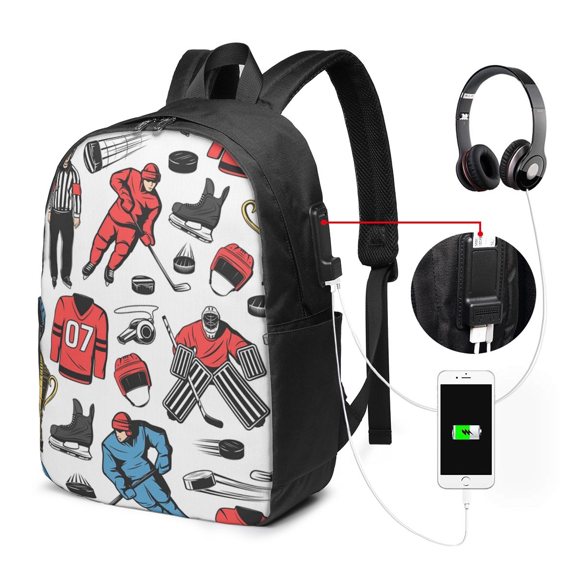 Ice Hockey Players On Rink Bac - Women Bags For Laptop のレビューと価格