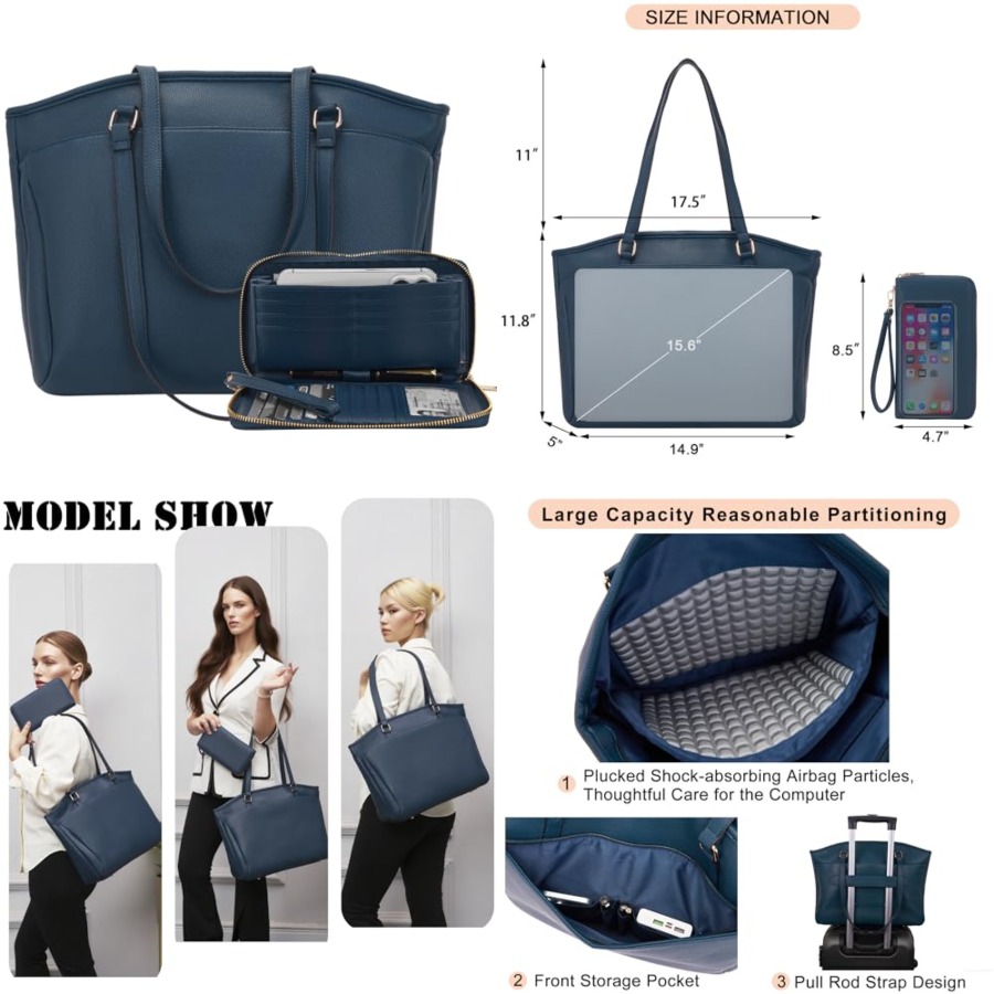 15.6 Inch Laptop Tote Bag for  - Women'S Work Bags Tote のレビューと価格