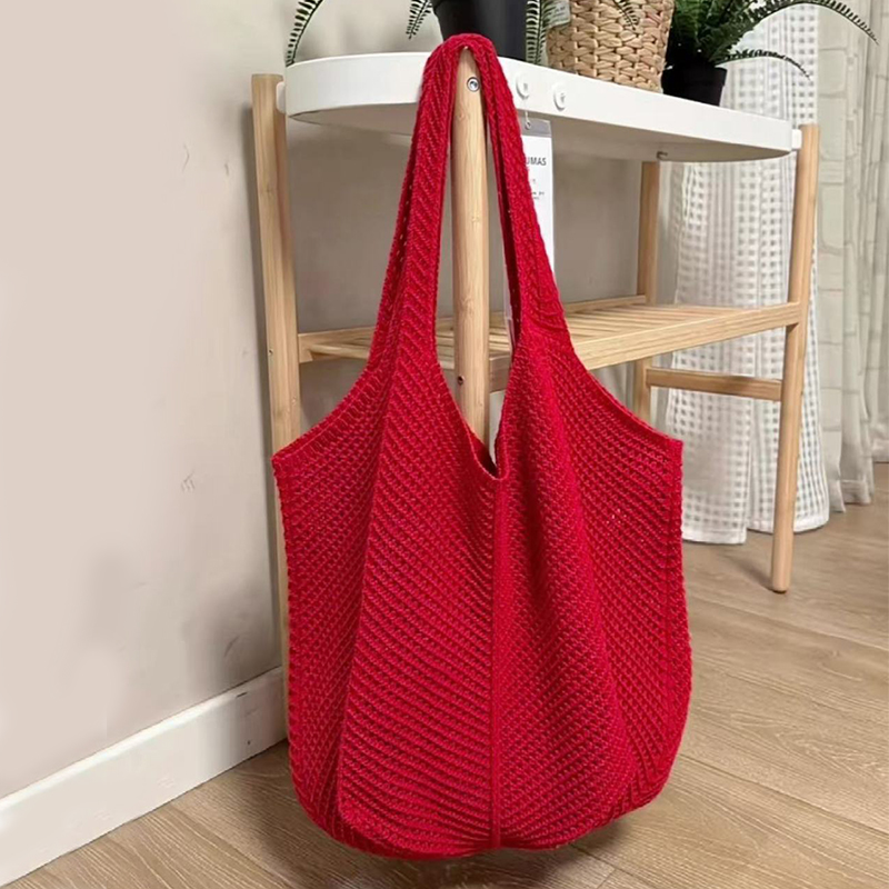 Summer Woven Shoulder Bag Wome - Crochet Market Bag のレビューと価格