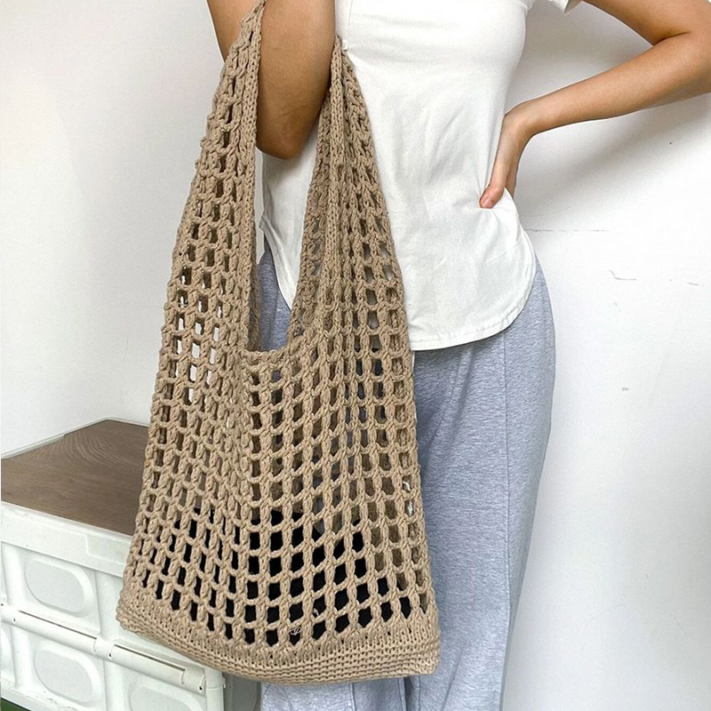 Fashion Crochet Bags for Women - Crochet Market Bag のレビューと価格