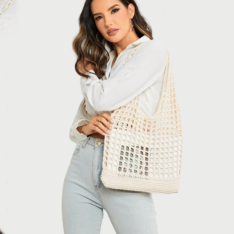 Fashion Crochet Bags for Women - Crochet Market Bag のレビューと価格