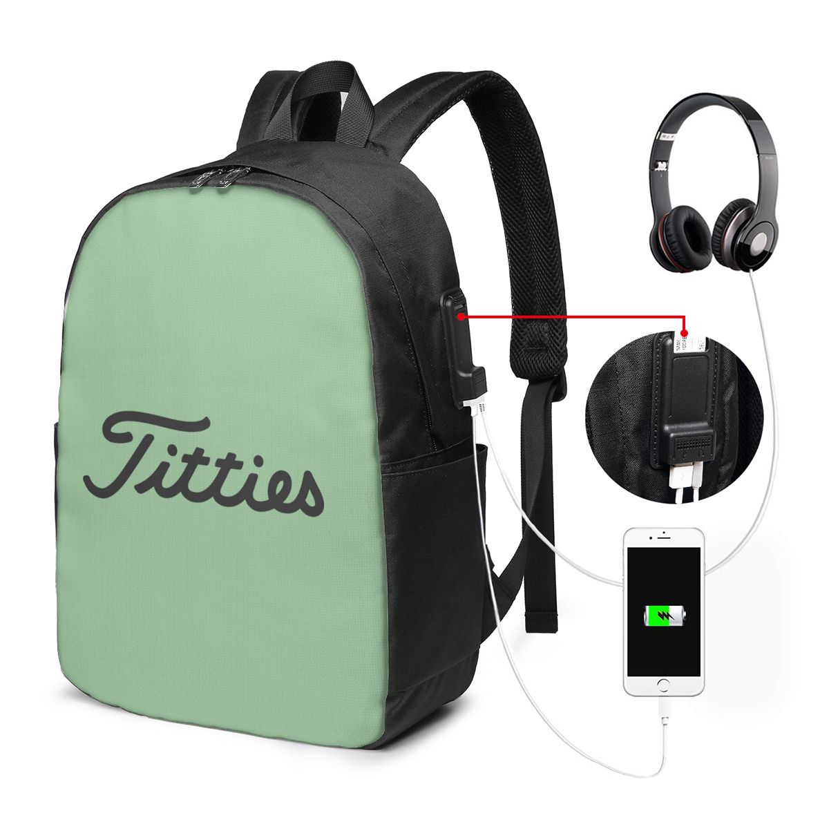 Titties Golf Ball Backpack Tra - Women Bags For Travel のレビューと価格