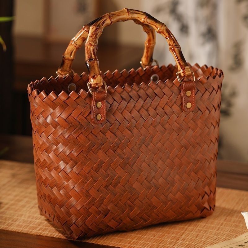 Pure handmade handbag commuter - Basket Bag Wicker のレビューと価格