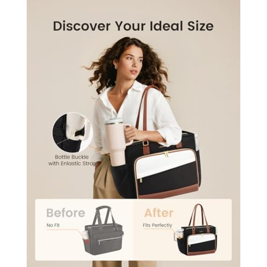 LOVEVOOK Teacher Tote Bag, Lap - Women Bags For Laptop のレビューと価格