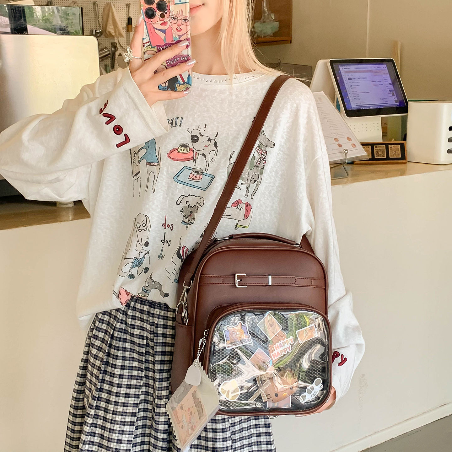Japanese Color Block Backpack  - Women'S Japanese Bags のレビューと価格