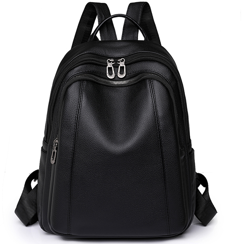 High Quality Leather Backpack  - Women Bags Medium Size のレビューと価格