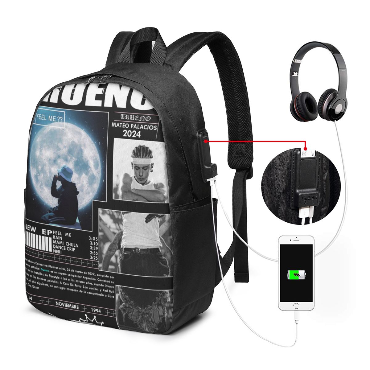 Funny Trueno Hip Hop Rapper Ba - Women Bags For Travel のレビューと価格