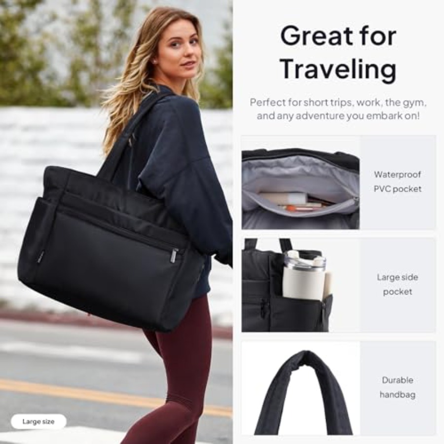 TOPEAST Tote Bag for Women Puf - Women Bags For Travel のレビューと価格