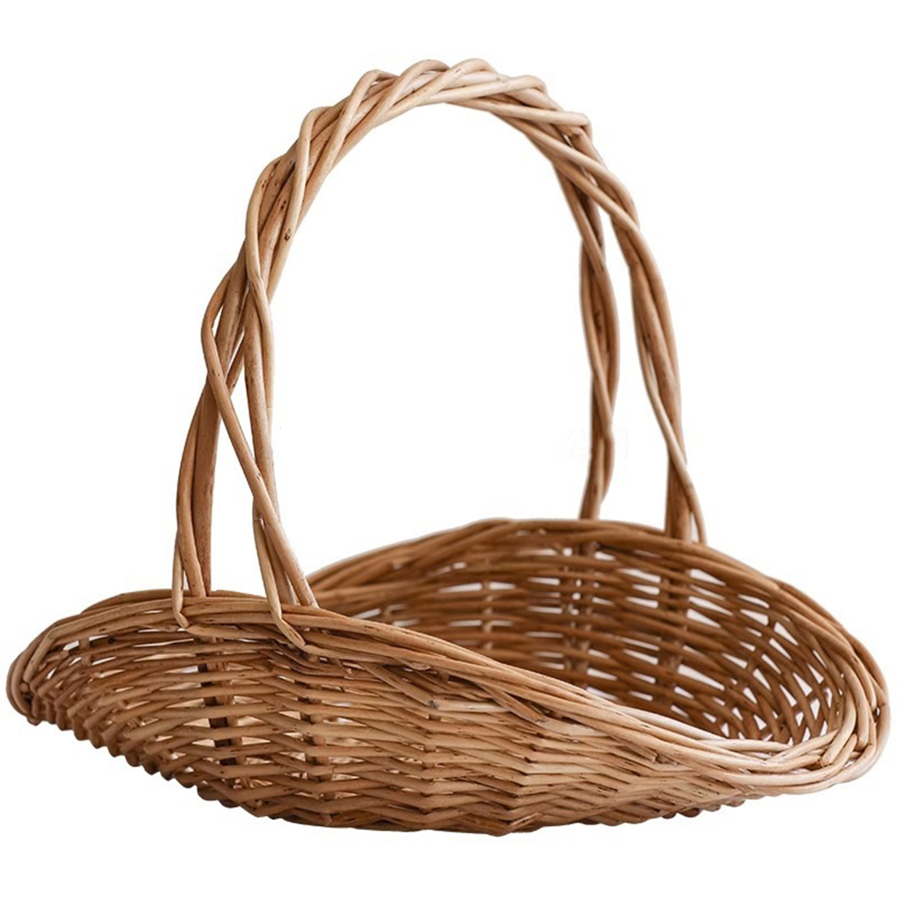 Handwoven wicker basket with c - Basket Bag Wicker のレビューと価格
