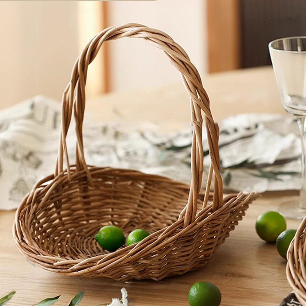 Handwoven wicker basket with c - Basket Bag Wicker のレビューと価格