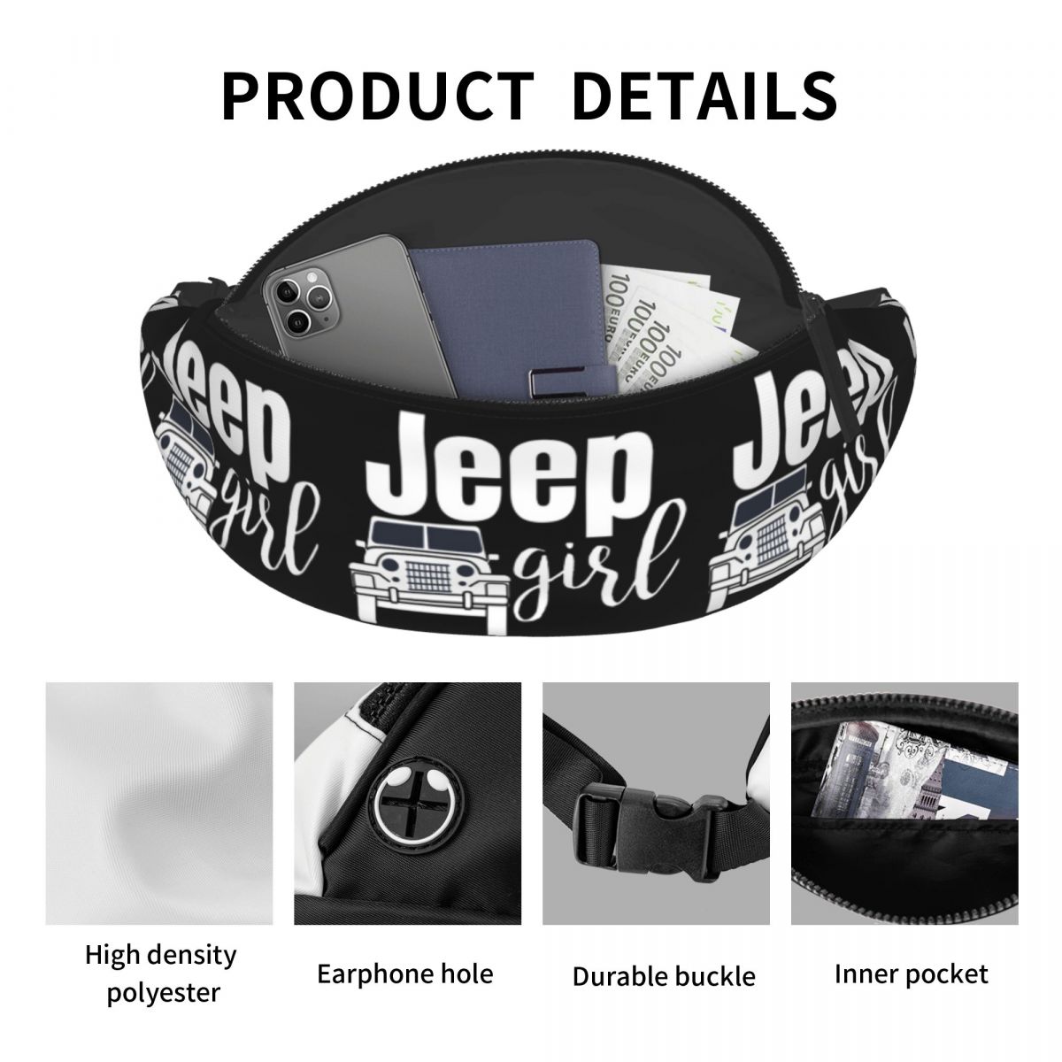 Jeep Girl Waist Bag for Women  - Women'S Jeep Bags のレビューと価格