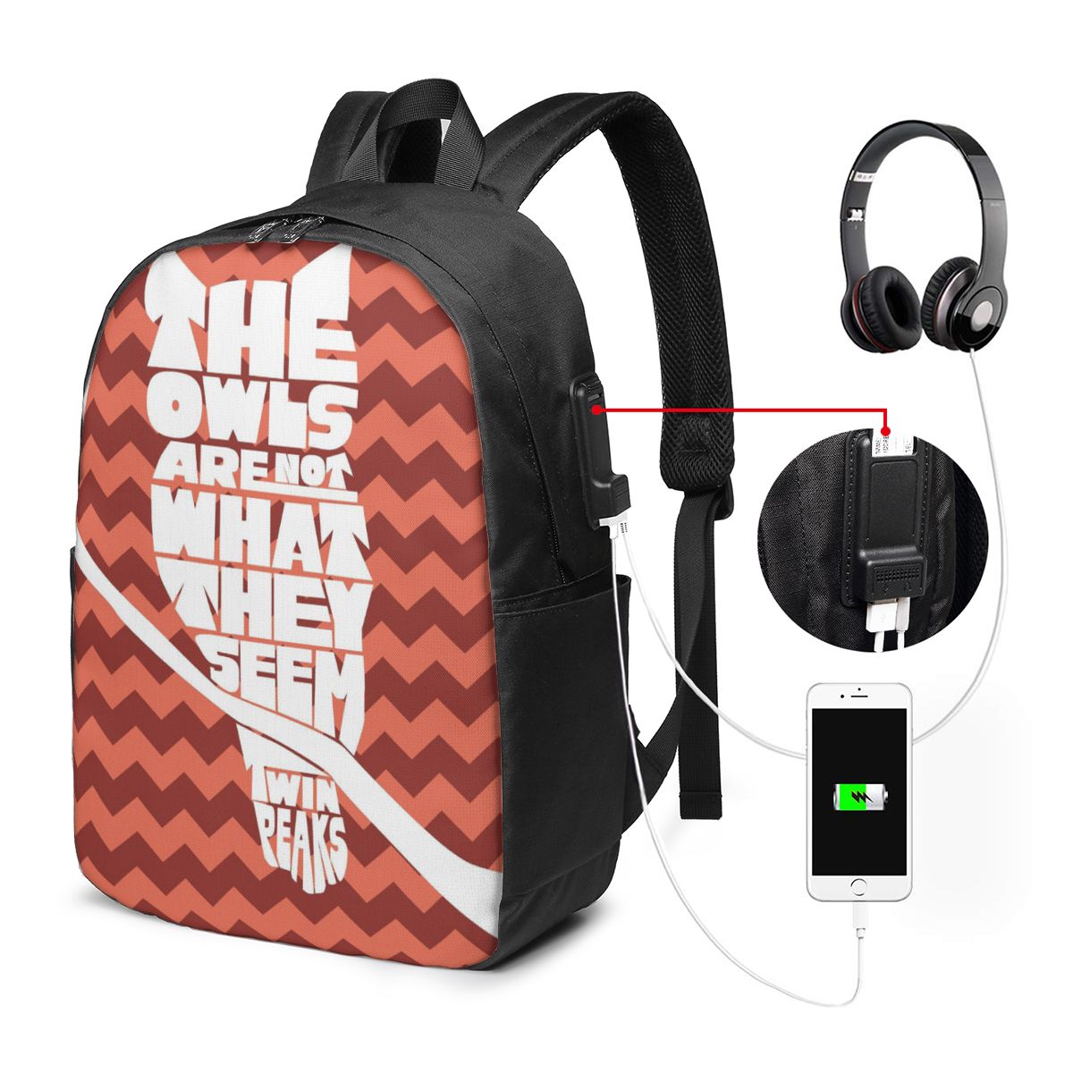 Twin Peaks Red Room Backpack T - Women Bags For Laptop のレビューと価格