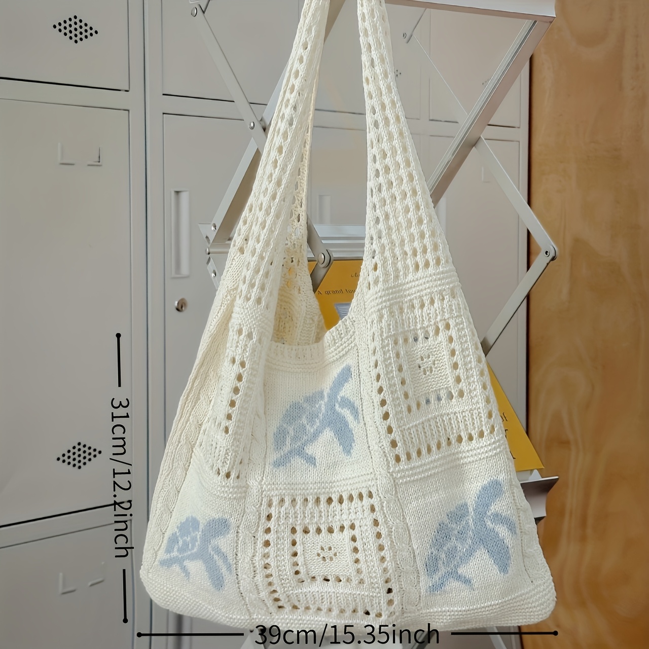 Light Blue Crochet Turtle Bag! - Crochet Market Bag のレビューと価格