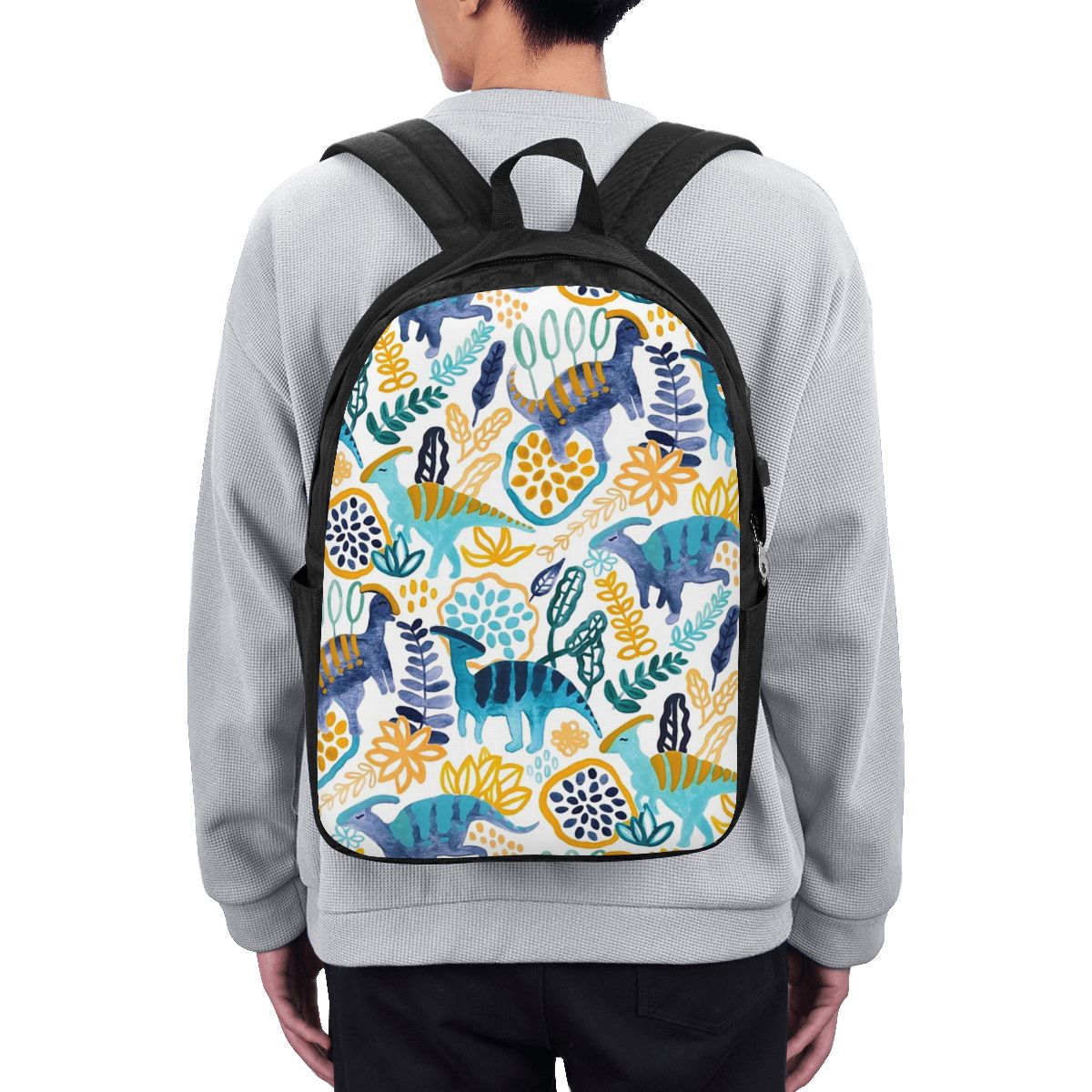Gouache Parasaurolophuses Back - Women Bags For Travel のレビューと価格