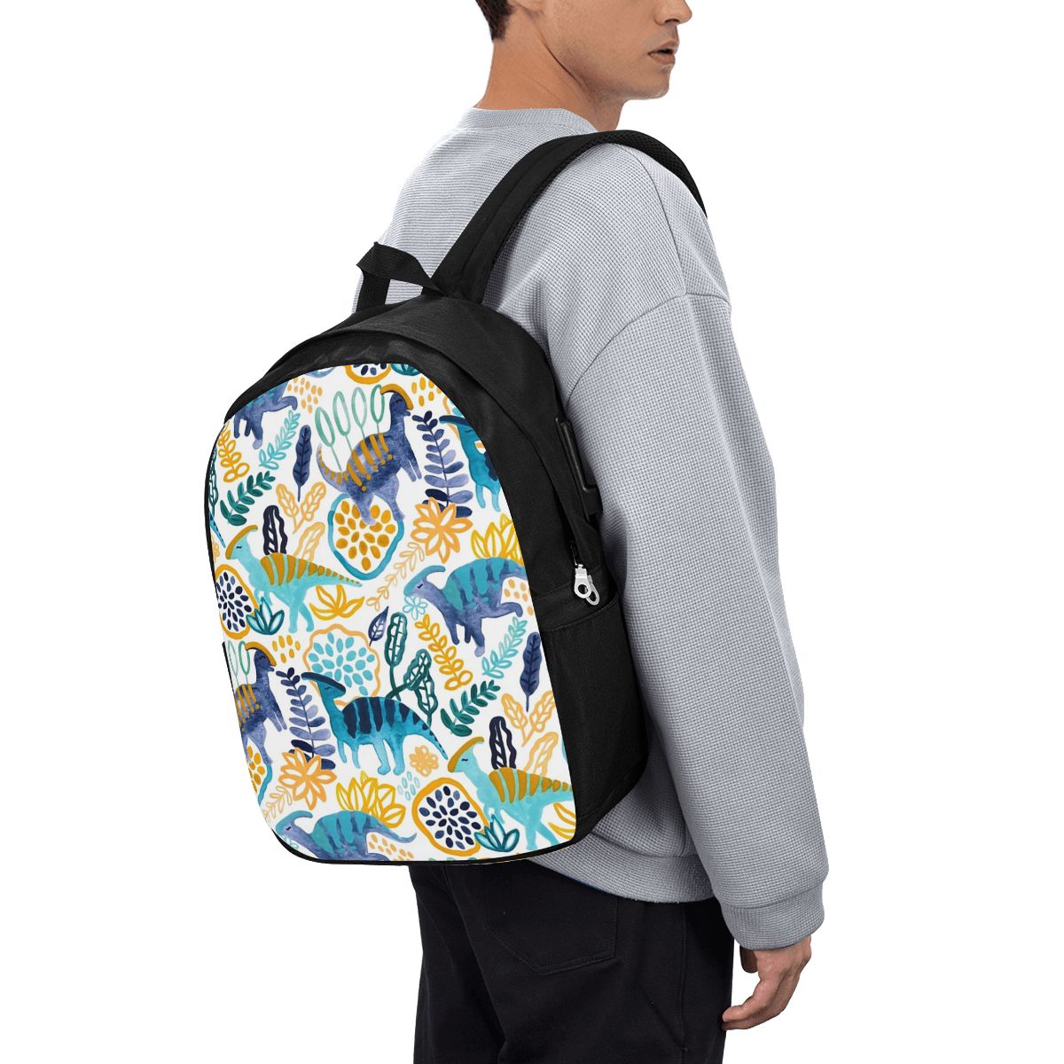 Gouache Parasaurolophuses Back - Women Bags For Travel のレビューと価格