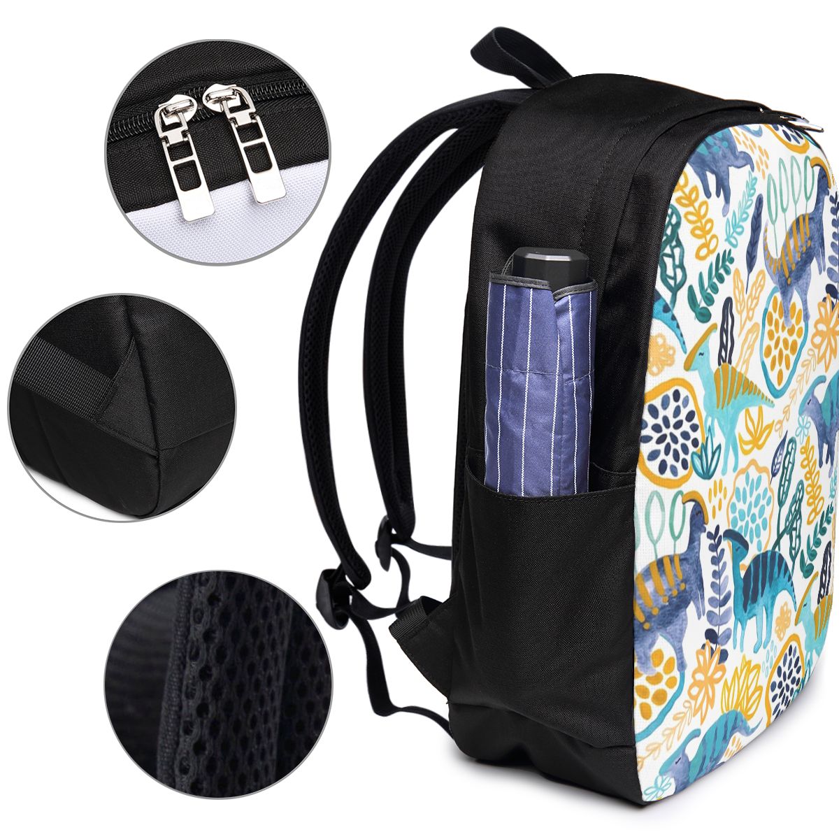 Gouache Parasaurolophuses Back - Women Bags For Travel のレビューと価格
