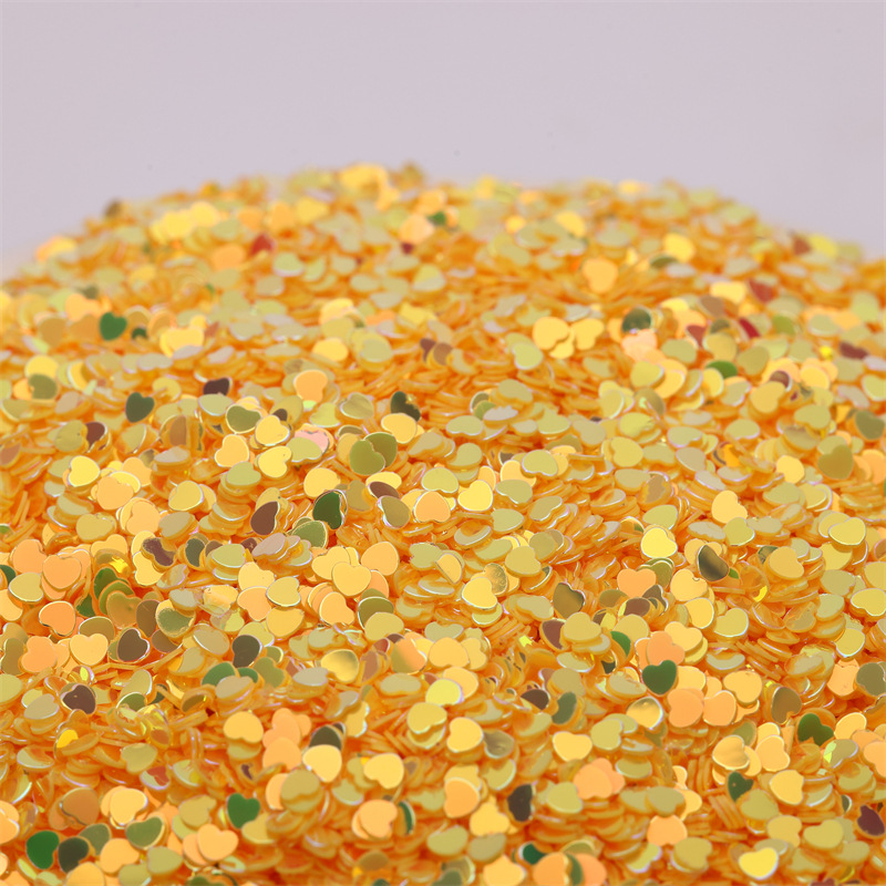 500g/bag 3mm Gold Heart Sequin - Women Bags Under 500 のレビューと価格