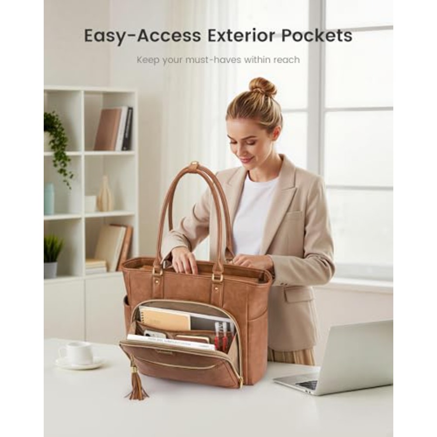 Laptop Tote Bag for Women With - Women'S Work Bags Tote のレビューと価格