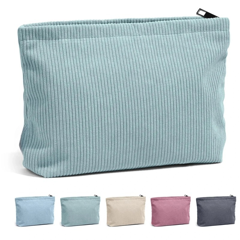 Corduroy Travel Cosmetic Bag P - Women Bags Medium Size のレビューと価格