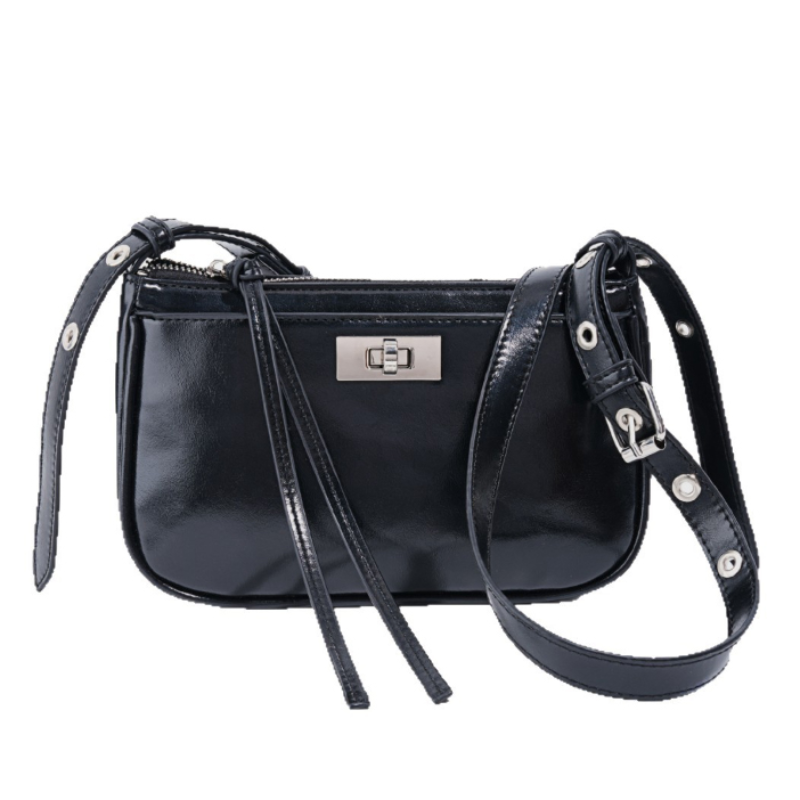 Brand Studded Shoulder Crossbo - Women Bags Premium Brands のレビューと価格