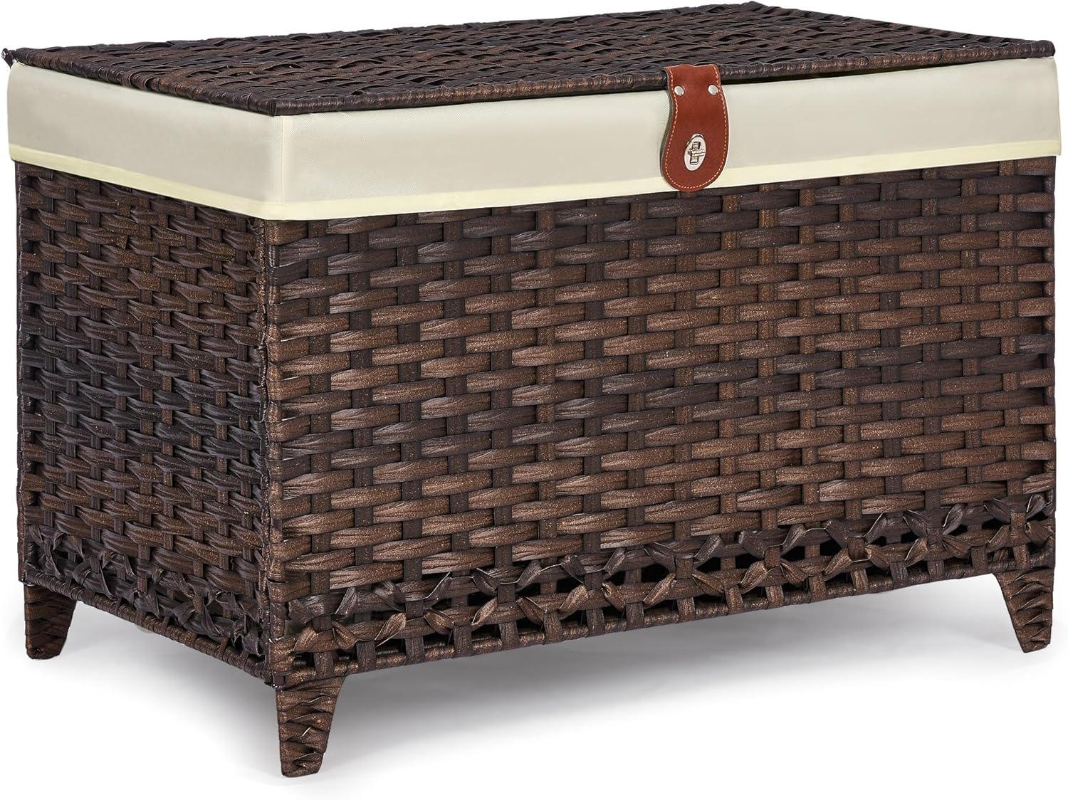 Storage Basket with Lid 200L,  - Basket Bag Wicker のレビューと価格